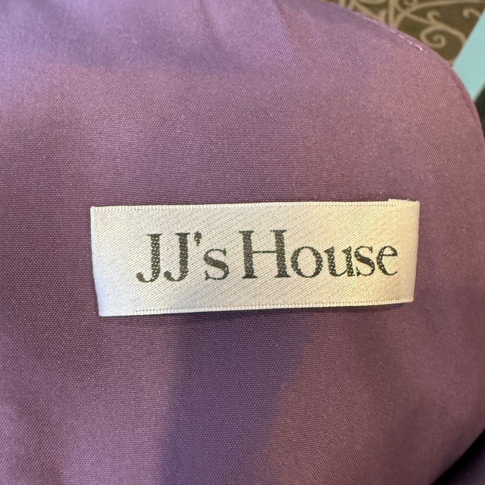 NWT JJ's House Dress Womens 20W Plum Chiffon Flutter Sleeve Midi Bridesmaid - Picture 3 of 10